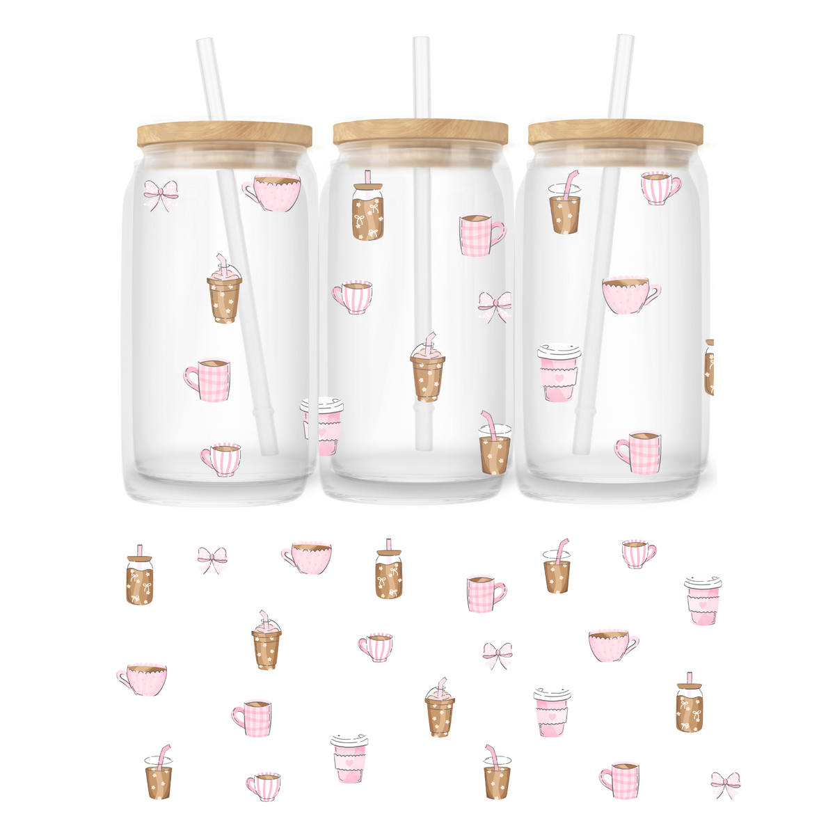 Verre 16 oz | Café vintage girly