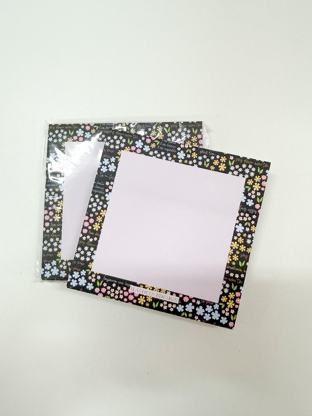 Bloc-notes autocollantes | Affirmations positives florales