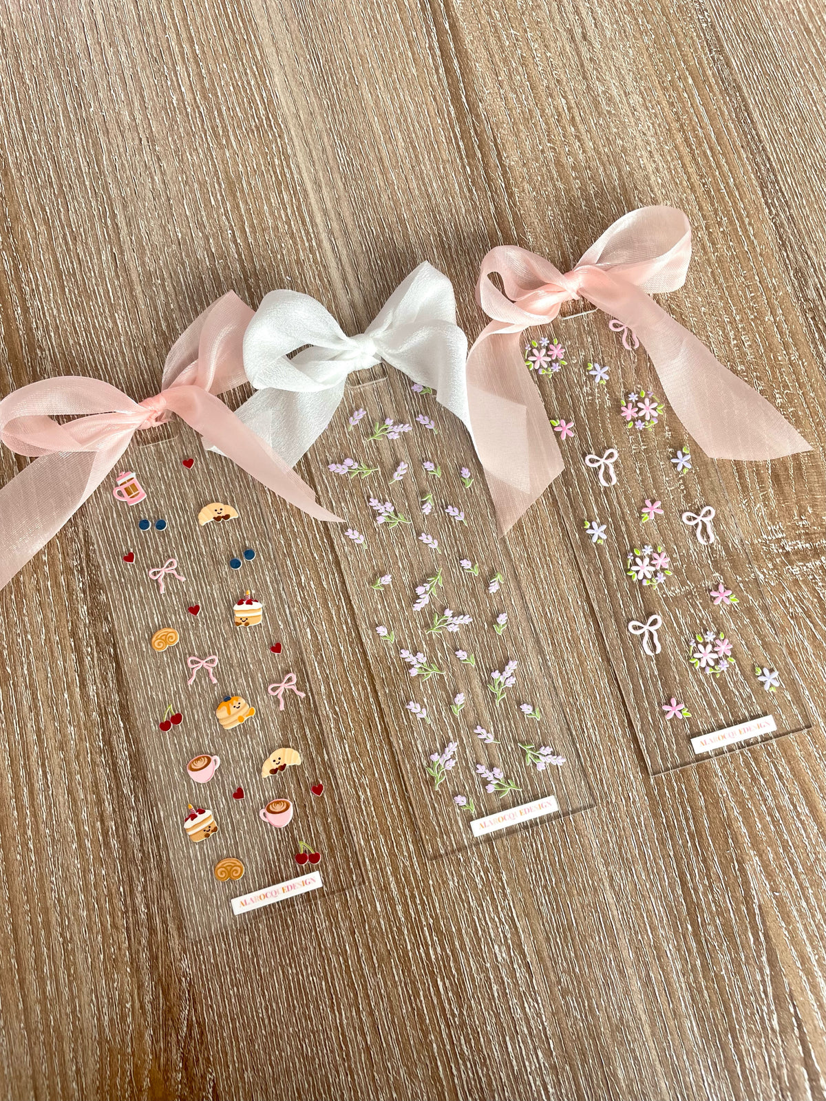Signet en acrylique avec boucle | Doux printemps