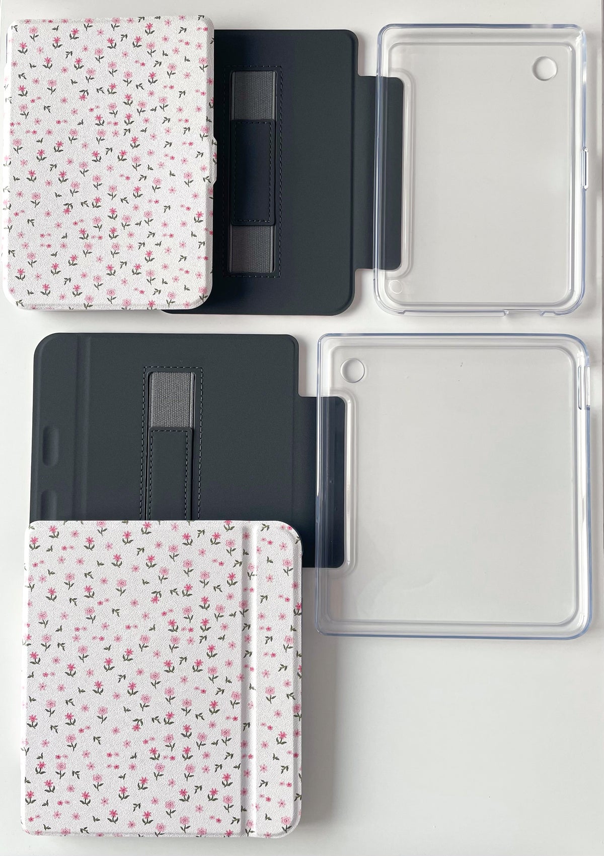 Étui à liseuse | Kobo Clara ou Libra Color | Fleurs mélange de roses