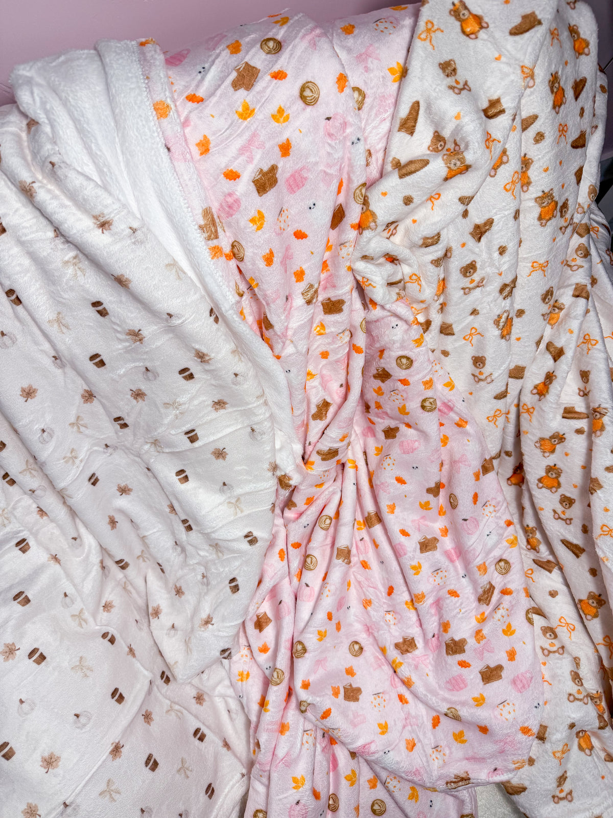Couverture en flanelle | Ourson d'automne