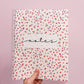 Cahier de notes | Minis fleurs rouges et mauves