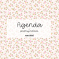 Agenda planificateur | Non-daté | Minis fleurs jaunes et roses