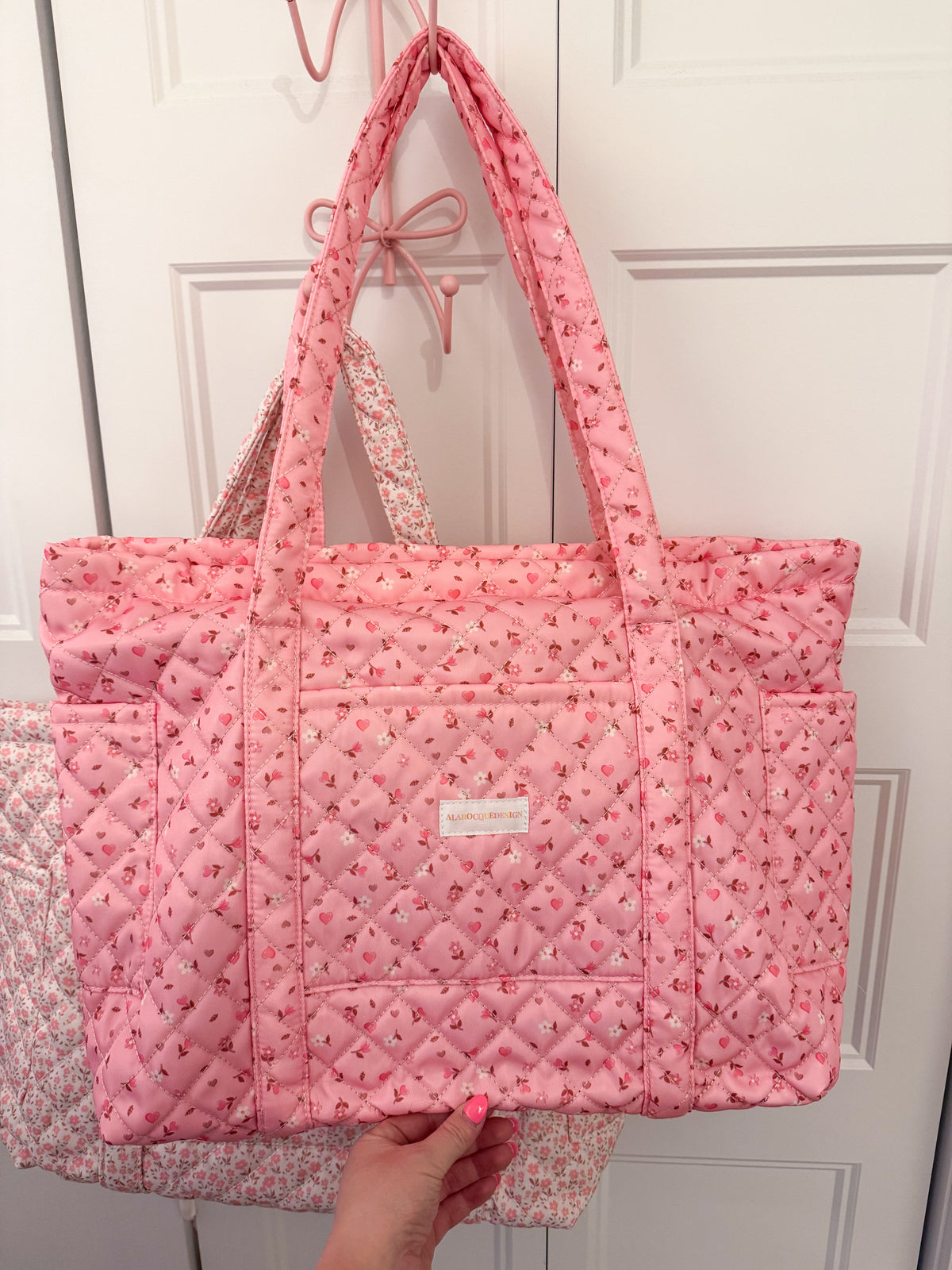 Sac | Fourre-tout 2.0 | Minis fleurs roses et brunes | Imperméable
