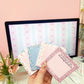 Bloc-notes autocollantes | Lignes roses et fleurs