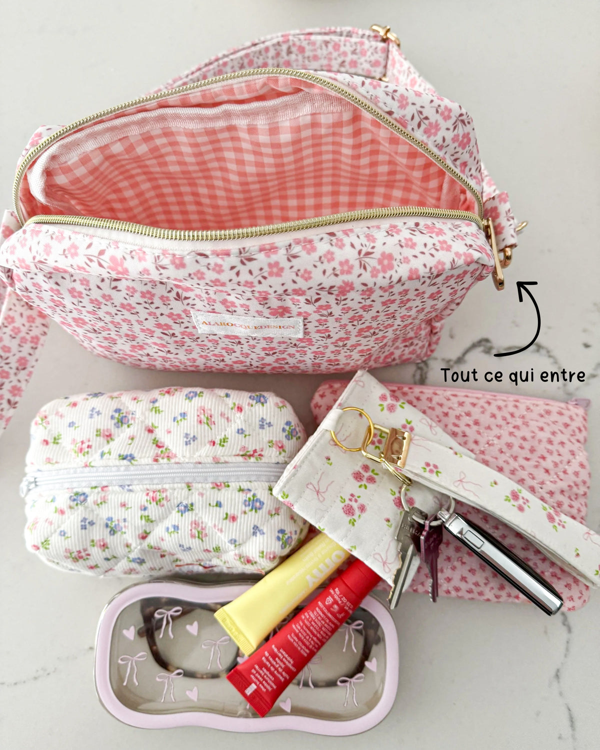 Sacoche à bandoulière | Fleuri | Imperméable
