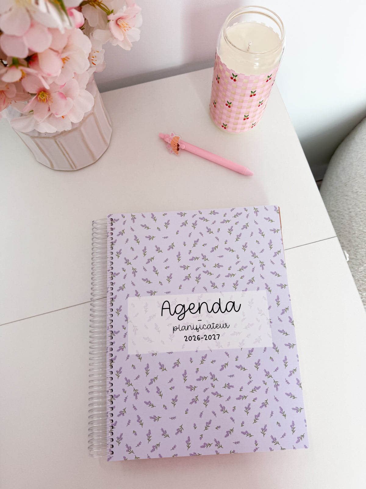 Agenda planificateur | Daté | 2026-2027 | Brindilles de lavande
