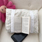 Coussin de lecture | Fleurs neutres pâles