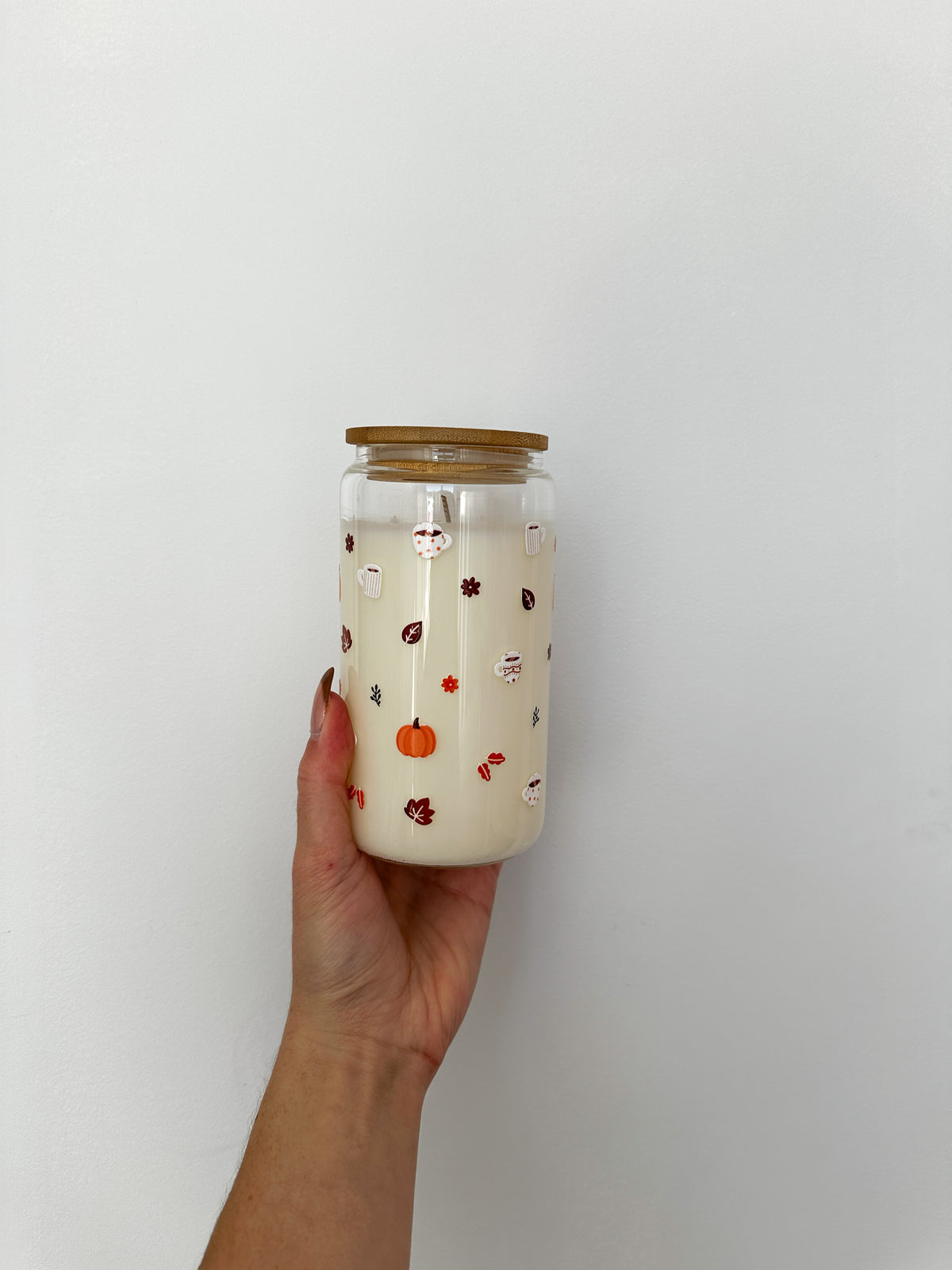 Chandelle | Dans un verre 16 oz | Chaï à la citrouille