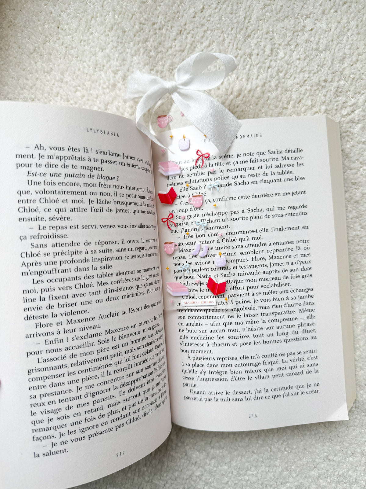 Signet en acrylique avec boucle | Club de lecture