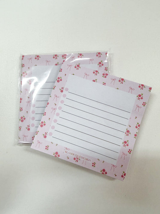 Bloc-notes autocollantes | Bouquets de roses