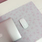 Tapis de bureau | Boucles roses