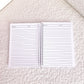 Mini cahier de notes | Sauge et fleurs fuchsia
