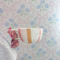 Tasse | Céramique | Lignée jaune et rose