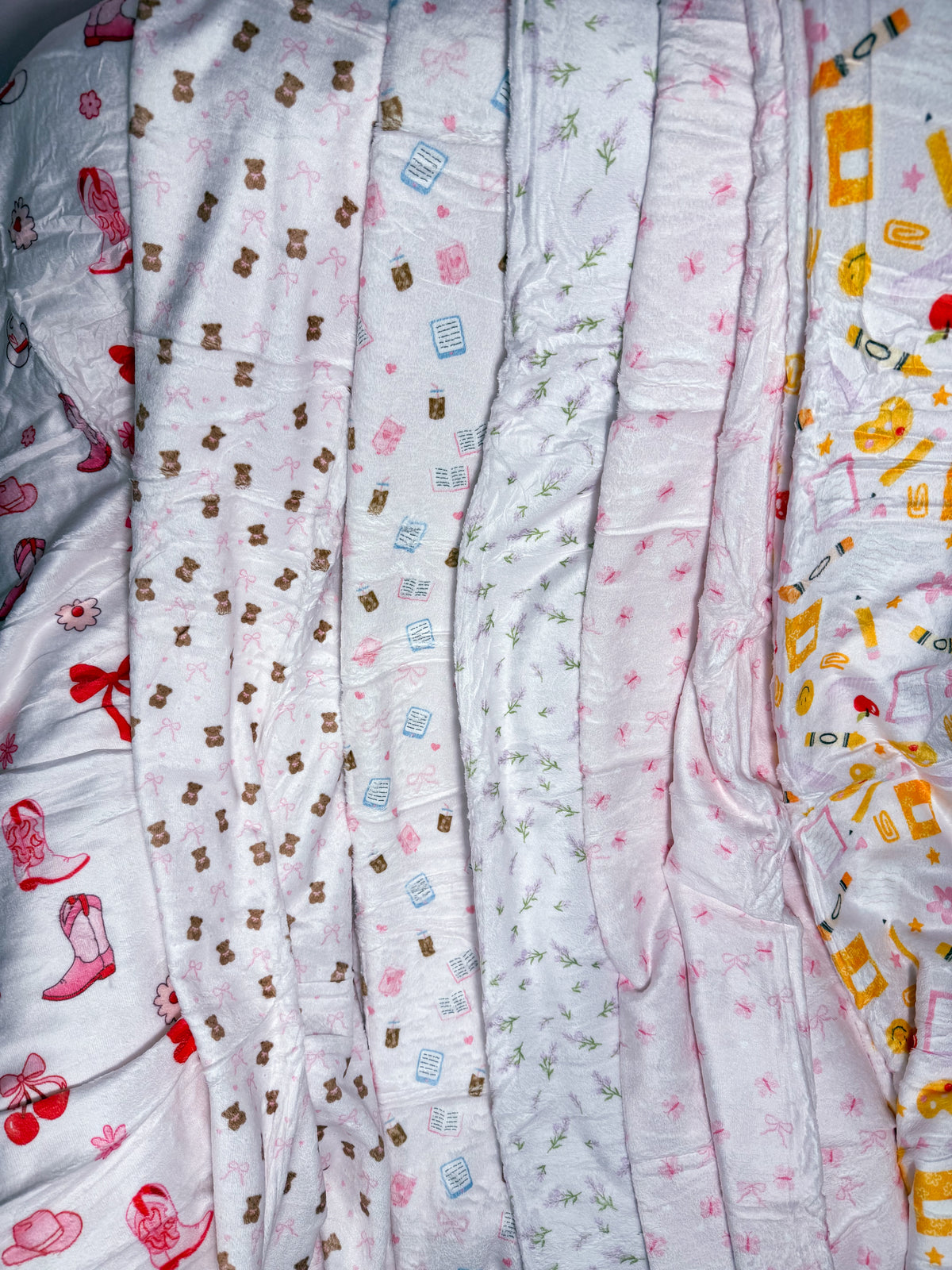 Couverture en flanelle | Cowgirl et cerise
