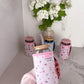 Manchon pour verre 16 oz | Fleurs bleues