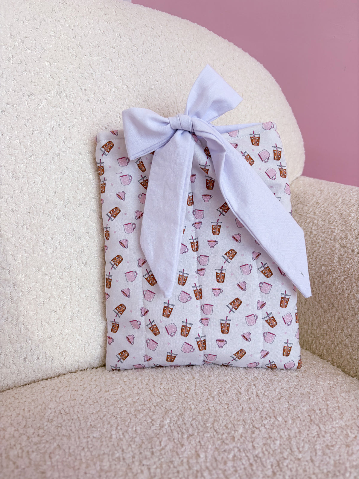 Pochette à livre ou liseuse | Cafés et coquette