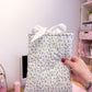 Pochette à livre ou liseuse | Fleurs bleues vintages