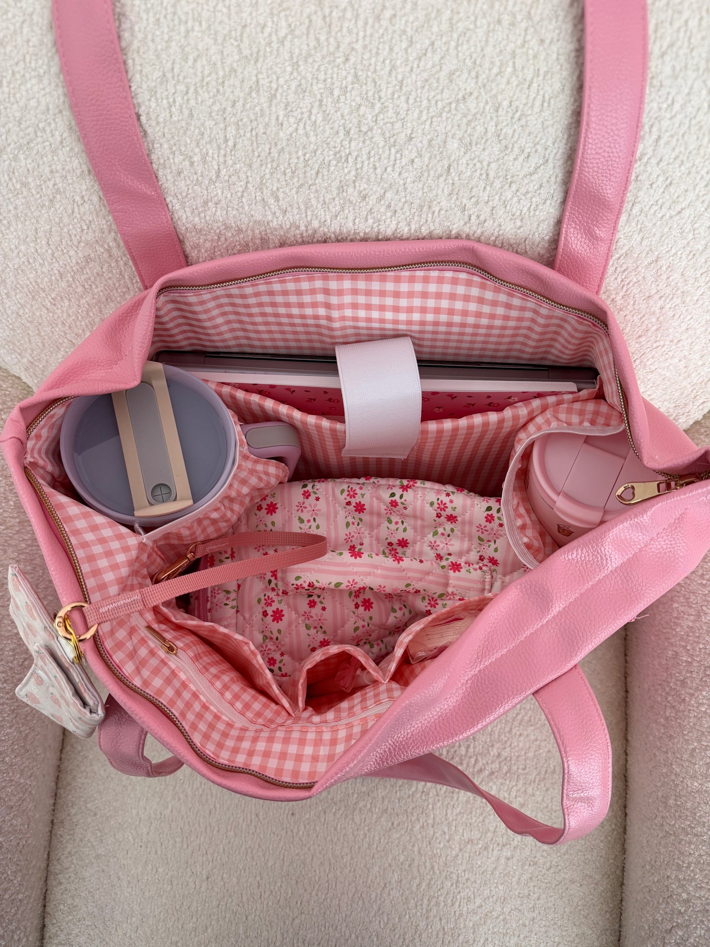 Sac | Tote bag 2.0. | Rose | Cuir Vegan