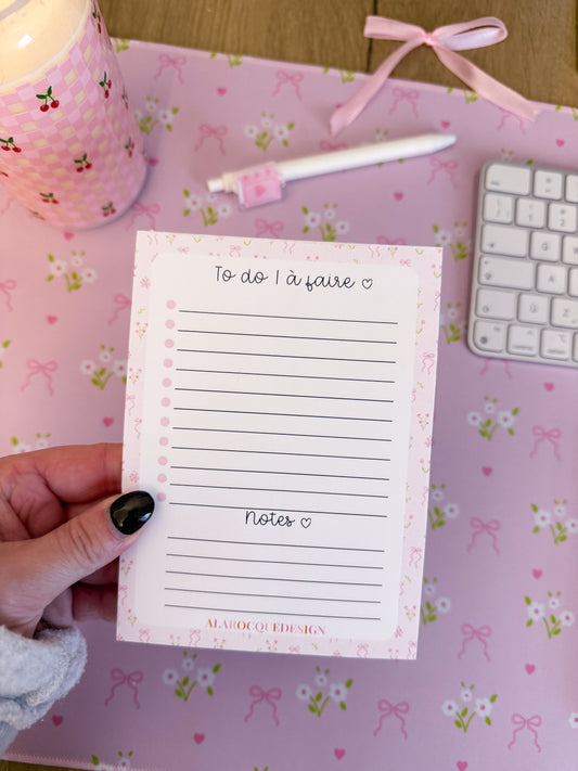 Liste de tâches | Bouquet de fleurs et boucles | 25 pages