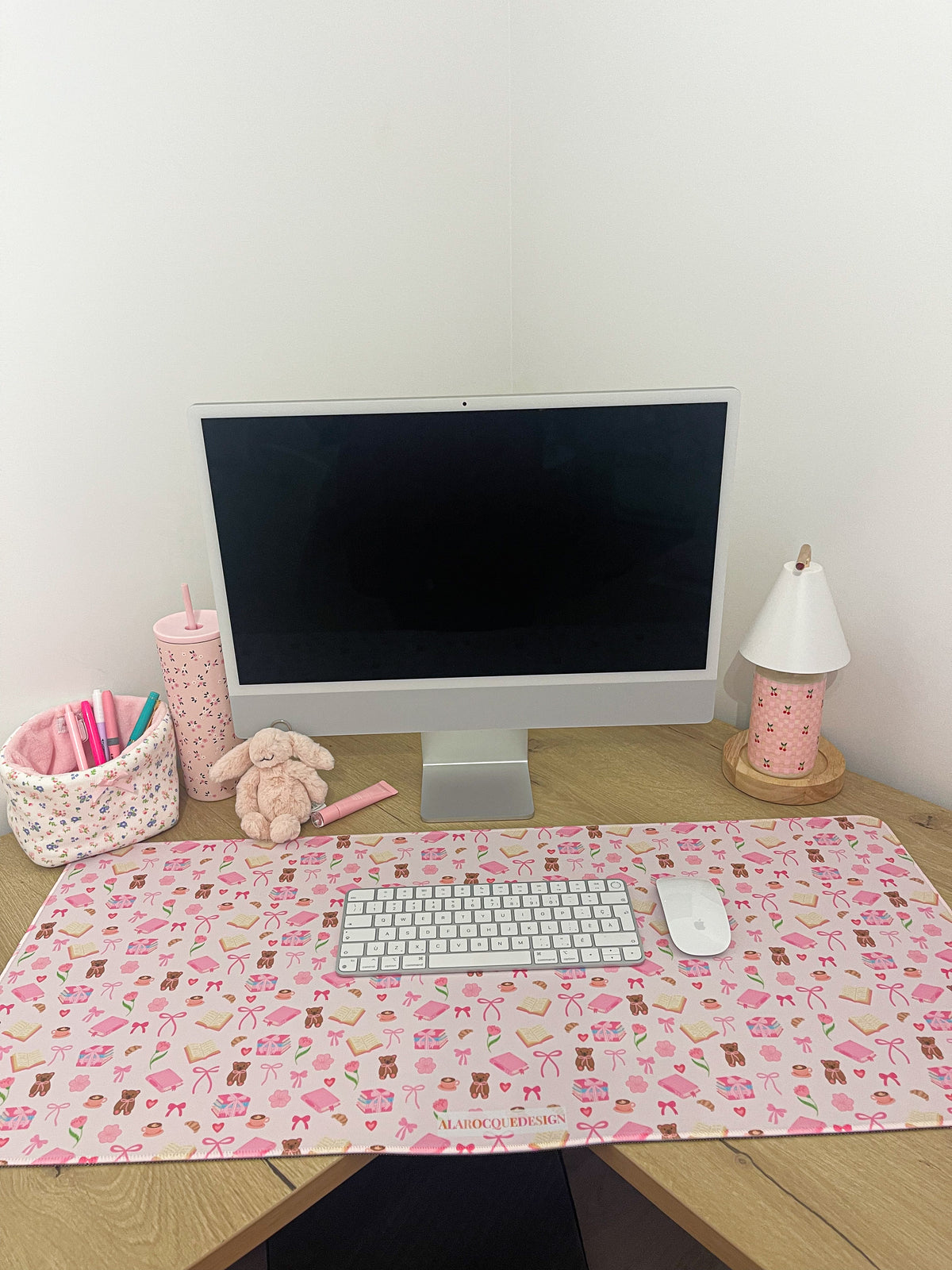 Tapis de bureau | Livres et coquette