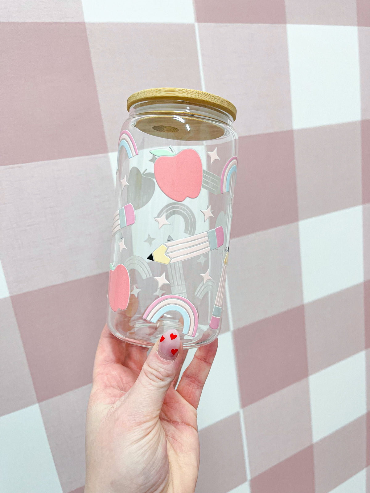 Dernière chance | Verre 16 oz | Écolier pastel